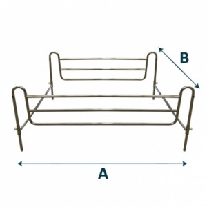 Sponda letto universale regolabile cod. AQ-12